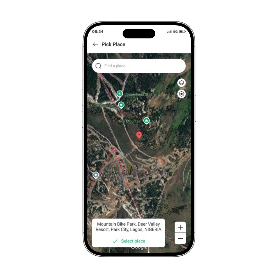 Sabi Naija map discovery screen